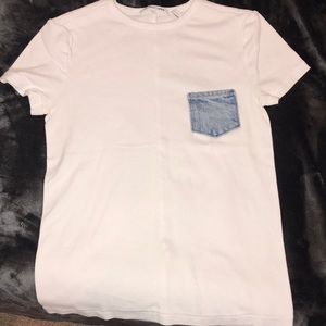 Helmet lang jean poker tee